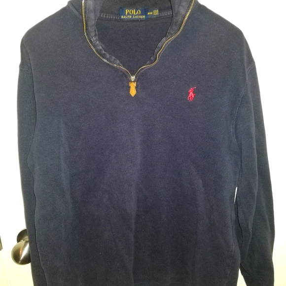 POLO SWEATER HALF ZIP UP SIZE MEDIUM - Picture 1 of 3